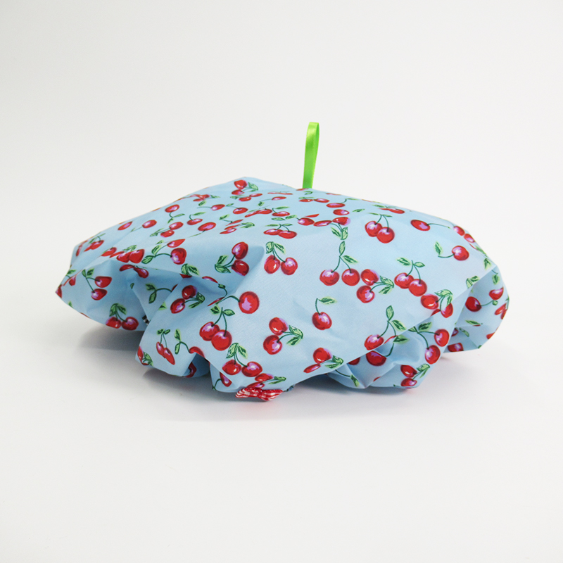 TUNIC ナイロン チェリーのリボンキャップ/D ブルー